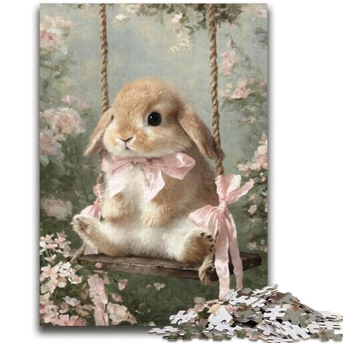 Bunny Baby Puzzle für Erwachsene, 2000 Teile, anspruchsvolles Spiel und Familienspiel, Wanddekoration, einzigartige Geburtstags (70x100cm) von AADSAZA