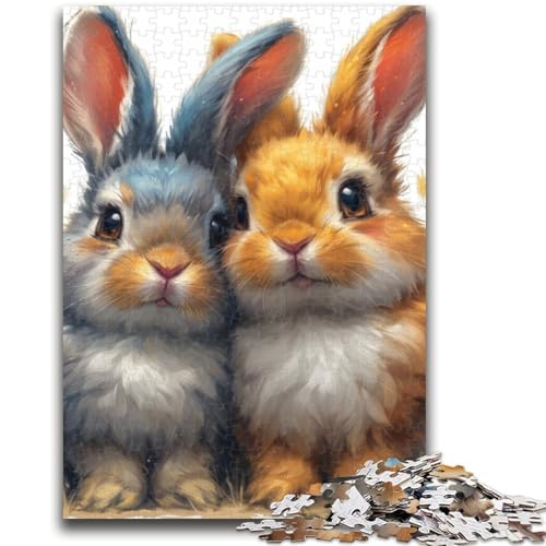 Bunny Baby Puzzles für Teenager, 1000 Teile Puzzle, lustige Spiele, jedes Teil ist einzigartig – anspruchsvolles Familienspiel (38x26cm) von AADSAZA