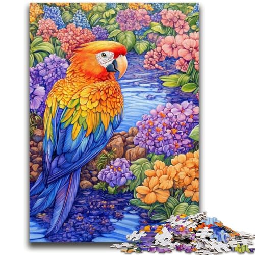 Bunter Papagei, 1000-teiliges Puzzle für Jugendliche und Erwachsene, als Lernspiel, Herausforderungsspielzeug, einzigartige Heimdekoration und Geschenke (50x75cm) von AADSAZA