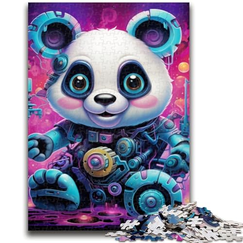 Buntes Panda-Puzzle für Teenager, 1000 Teile, lustige Spiele, jedes Teil ist einzigartig – anspruchsvolles Familienspiel (50x75cm) von AADSAZA