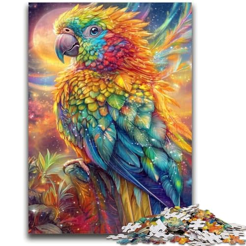 Buntes Papageien-Puzzle für Teenager, 1000 Teile, anspruchsvolles Spielgeschenk, ganze Familie (50x75cm) von AADSAZA