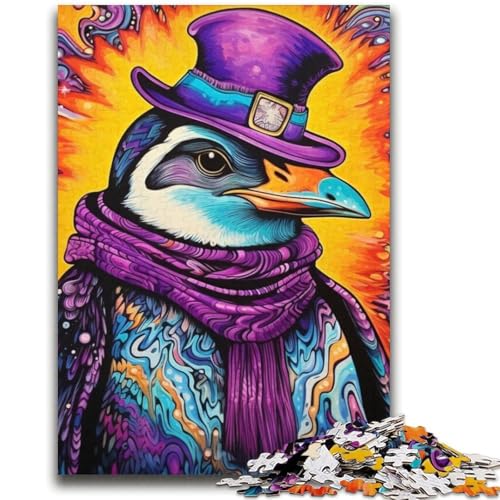 Buntes Pinguin-Puzzle für Erwachsene, 2000 Teile, Lernspiele, Heimdekoration, Geschenk für die ganze Familie (70x100cm) von AADSAZA