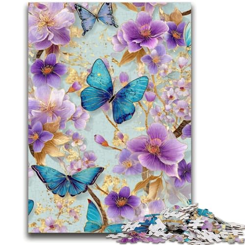 Butterfly Art 1000-teiliges Puzzle für Erwachsene und Jugendliche, anspruchsvolles Spiel und Familienspiel, ganze Familie (50x75cm) von AADSAZA