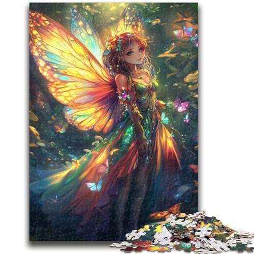 Butterfly Girl Puzzles 1000 Teile für Teenager, helfen dem Gehirn, süchtig machendes Spielzeug zu trainieren, um Geduld zu fördern, einzigartiges Herausforderungsspiel (50x75cm) von AADSAZA