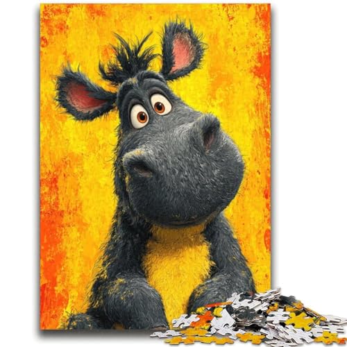Cartoon-Esel-Puzzles für Teenager, 2000 Puzzles, Spielzeug, Lernspiele, Stressabbau, geeignet als Schreibtischdekoration (70x100cm) von AADSAZA
