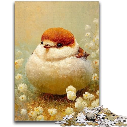 Cartoon-Flamingo-Puzzle, 1000 Teile, für Teenager, anspruchsvolles Spiel und Familienspiel, Wanddekoration, einzigartige Geburtstags (38x26cm) von AADSAZA