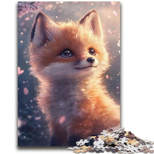 Cartoon-Fuchs-Puzzles für Erwachsene, anspruchsvoll zu vervollständigen, Aber EIN lustiges und humorvolles Geburtstagsgeschenk, Geschenke, Wandkunst (70x100cm) von AADSAZA