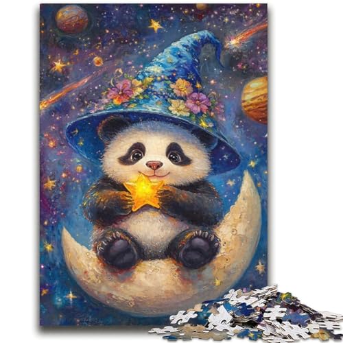 Cartoon-Panda-Zauberer-Puzzle, 2000 Teile, für Teenager, Denksportspiel, Wanddekoration, einzigartige Geburtstags (70x100cm) von AADSAZA