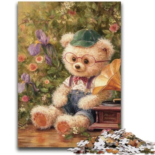 Cartoon-Teddybär, 2000-teiliges Puzzle für Erwachsene und Jugendliche, Lernspielzeug, Familienspiele mit passendem Poster und Quizblatt (70x100cm) von AADSAZA