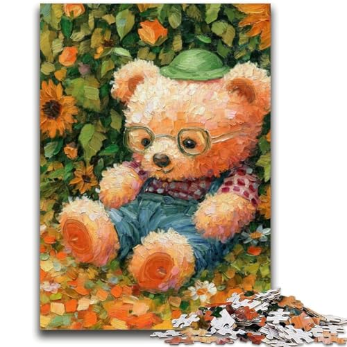 Cartoon-Teddybär-Puzzles für Teenager, 1000 Puzzles, Spielzeug, Lernspiele, Stressabbau, geeignet als Schreibtischdekoration (50x75cm) von AADSAZA