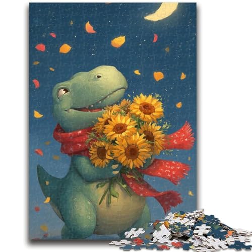 Cartoon-Tiere, 1000-teiliges Puzzle für Erwachsene und Jugendliche, Spielzeug, Lernspiele, Stressabbau, Wunschliste mit Weihnachtsmann (38x26cm) von AADSAZA