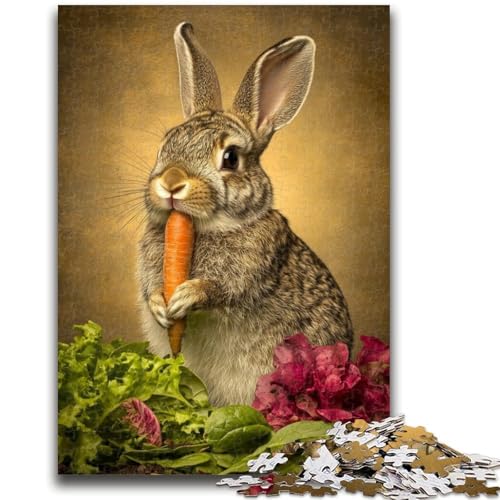 Chef Rabbit Puzzle 1000 Teile für Erwachsene und Jugendliche, Spielzeug, Lernspiele, Stressabbau, tolle Geschenke und Spielzeuge (38x26cm) von AADSAZA