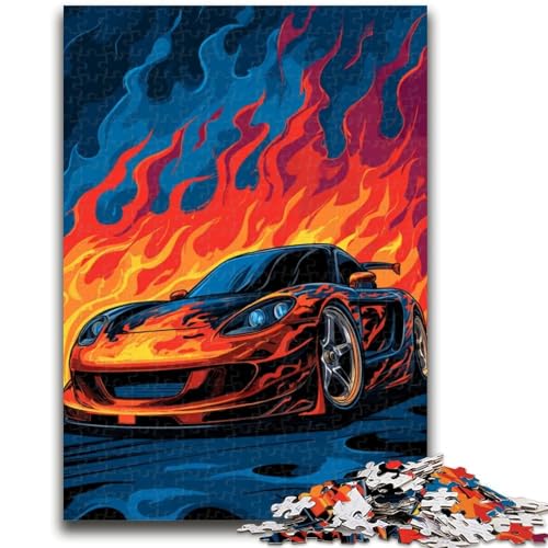 Cooles Sportwagen-Puzzle für Erwachsene, 1000 Teile, schwierig, Familienspiel, Stressabbau, schwierige Herausforderung, Wichtelgeschenke (50x75cm) von AADSAZA