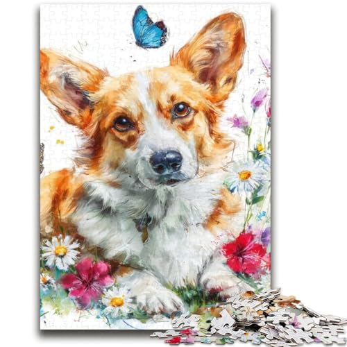 Corgi-Puzzle, 2000 Teile, für Erwachsene und Jugendliche, Spielzeug, Lernspiele, Stressabbau, tolle Geschenke und Spielzeuge (70x100cm) von AADSAZA
