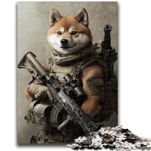 Corgi Special Forces 1000-teiliges Puzzle für Erwachsene und Jugendliche, Denkspiel, Wanddekoration, einzigartige Geburtstags (38x26cm) von AADSAZA