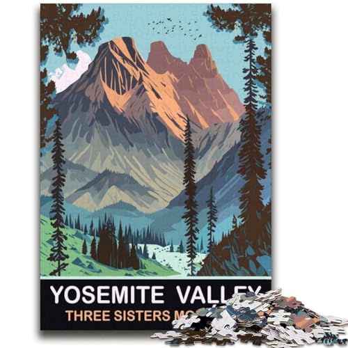 DREI-Schwestern-Berg-Puzzles für Erwachsene und Jugendliche, herausfordernd zu lösen, Aber lustiges und humorvolles Lernspiel zum Geburtstag (70x100cm) von AADSAZA