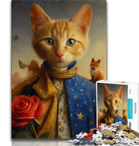 Der kleine Prinz, Hund, 1000-teiliges Puzzle für Erwachsene und Jugendliche, Lernspiele, Heimdekoration, Geschenk für die ganze Familie (38x26cm) von AADSAZA