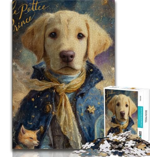 Der kleine Prinz, Hunde-Puzzle, 1000 Teile, für Teenager, hilft beim Gehirntraining, süchtig machendes Spielzeug, um Geduld zu fördern, tolles Geschenk (75x50cm) von AADSAZA