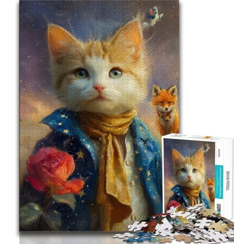 Der kleine Prinz, Hunde-Puzzle für Erwachsene und Teenager, Puzzle, Spielzeug, Lernspiele, stressabbauende Wanddekoration (38x26cm) von AADSAZA