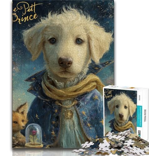 Der kleine Prinz, Hunde-Puzzle für Teenager, 1000 Teile, Lernspiele, Heimdekoration, Künstlersammlung, Bildende Kunst (75x50cm) von AADSAZA