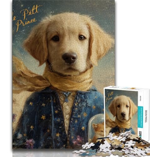 Der kleine Prinz – Hunde-Puzzle für Erwachsene, 1000 Teile, Staycation, Zeit totschlagen, jedes Teil ist einzigartig – anspruchsvolles Familienspiel (38x26cm) von AADSAZA