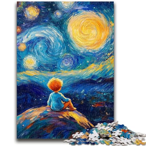 Der kleine Prinz des Nachthimmels, 1000-teiliges Puzzle für Erwachsene, Stressabbau, schwierige Herausforderung, tolles Geschenk für die ganze Familie (50x75cm) von AADSAZA