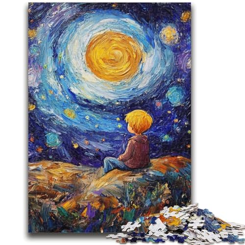 Der kleine Prinz des Nachthimmels, 1000-teiliges Puzzle für Erwachsene und Jugendliche, Mustermontage, Spaß bei Aktivitäten zu Hause, Geburtstagsgeschenk, Reisegeschenk (50x75cm) von AADSAZA