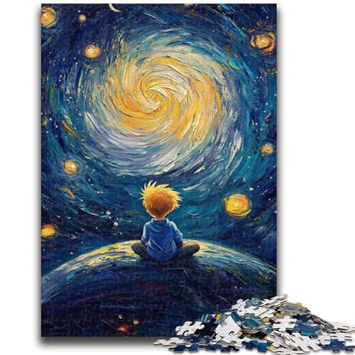 Der kleine Prinz des Nachthimmels, 1000-teiliges Puzzle für Erwachsene und Jugendliche, Spielzeug, Lernspiele, Stressabbau, geeignet als Schreibtischdekoration (38x26cm) von AADSAZA