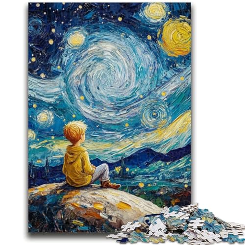 Der kleine Prinz des Nachthimmels, 1000-teiliges Puzzle für Erwachsene und Jugendliche, Stressabbau, schwierige Herausforderung, gutes Geschenk für die ganze Familie (50x75cm) von AADSAZA