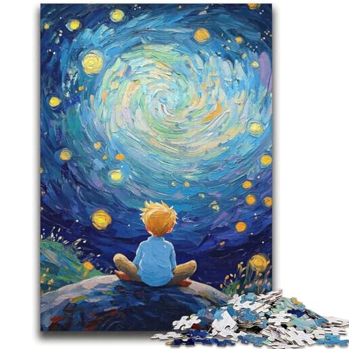 Der kleine Prinz des Nachthimmels, 2000-teiliges Puzzle für Erwachsene und Jugendliche, anspruchsvoll zu vervollständigen, Aber unterhaltsames und humorvolles Lernspiel zum Geburtstag (70x100cm) von AADSAZA