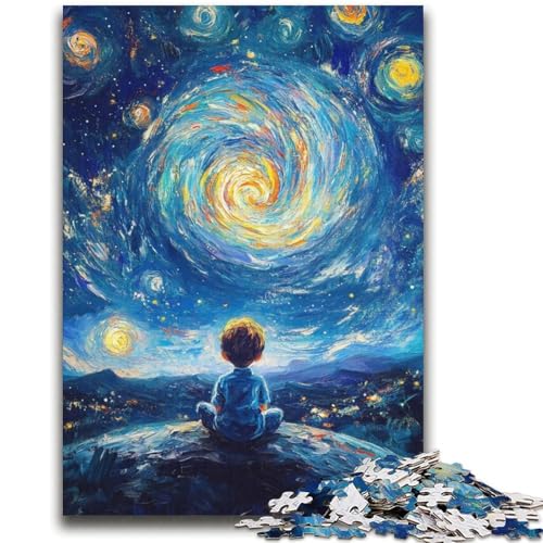 Der kleine Prinz des Nachthimmels, Puzzle für Erwachsene, 2000 Teile, schwierig, Lernspielzeug, Familienspiele mit passendem Poster und Quizblatt (70x100cm) von AADSAZA