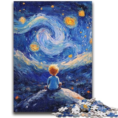 Der kleine Prinz des Nachthimmels, Puzzle für Teenager, 1000 Teile, anspruchsvolles Spiel, Geschenke, ganze Familie (50x75cm) von AADSAZA