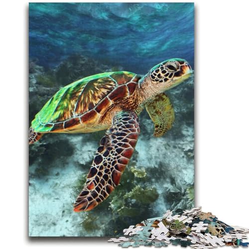 Diamant-Puzzle mit Schildkrötenmotiv, 2000 Teile, für Teenager, Geschenke, Quizspiel, Wanddekoration, einzigartige Geburtstags (70x100cm) von AADSAZA