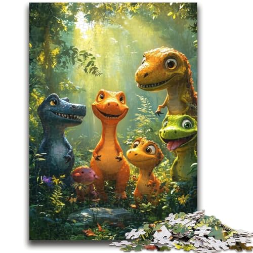 Dinosaurier-Puzzle mit 1000 Teilen für Teenager, Denkspiel, Wanddekoration, einzigartige Geburtstags (50x75cm) von AADSAZA