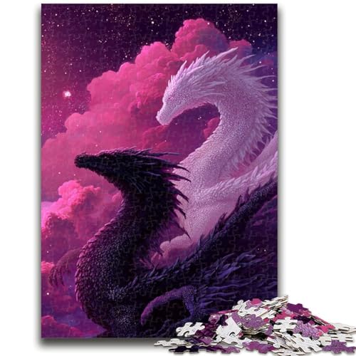 Drachen-Puzzle für Erwachsene, 1000 Teile, anspruchsvoll zu vervollständigen, Aber lustig und humorvoll, einzigartige Heimdekoration und Geschenke (50x75cm) von AADSAZA
