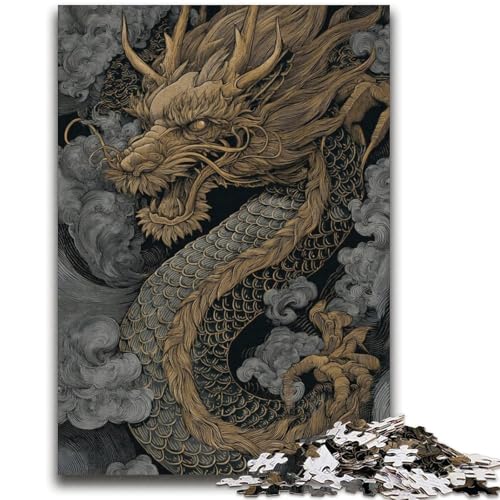 Drachenpuzzle mit 2000 Teilen für Erwachsene, anspruchsvolles Spiel und Familienspiel, ganze Familie (70x100cm) von AADSAZA