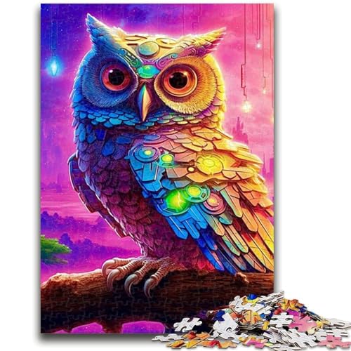 Dream Owl Puzzle 1000 Teile für Teenager-Geschenke, Quizspiel, Wanddekoration, einzigartige Geburtstags (38x26cm) von AADSAZA