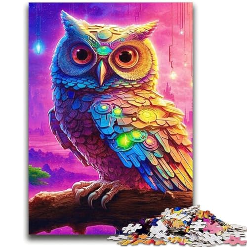 Dream Owl Puzzle 2000 Teile für Erwachsene, anspruchsvolles Spiel und Familienspiel, ganze Familie (70x100cm) von AADSAZA