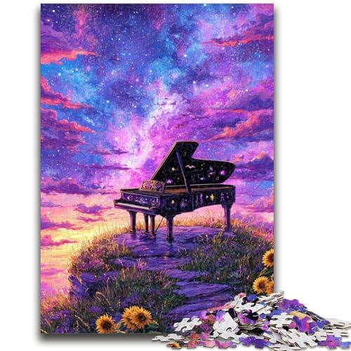 Dream Piano Puzzle für Erwachsene, 1000 Teile, Familienspiel, Stressabbau, schwierige Herausforderung, Künstlersammlung, bildende Kunst (38x26cm) von AADSAZA