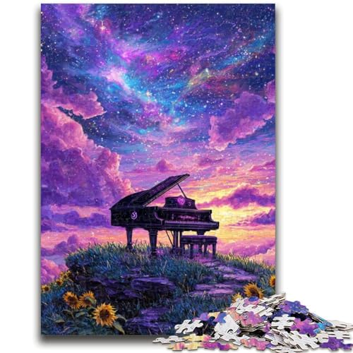 Dream Piano Puzzles für Erwachsene und Jugendliche, 1000 Teile, dekomprimierendes intellektuelles Lernspielzeug, geeignet als Schreibtischdekoration (50x75cm) von AADSAZA