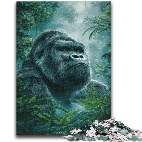 Dschungel-Schimpanse, 1000 Teile Puzzle für Erwachsene und Jugendliche, Spielzeug, Lernspiele, Stressabbau, tolle Geschenke und Spielzeuge (50x75cm) von AADSAZA