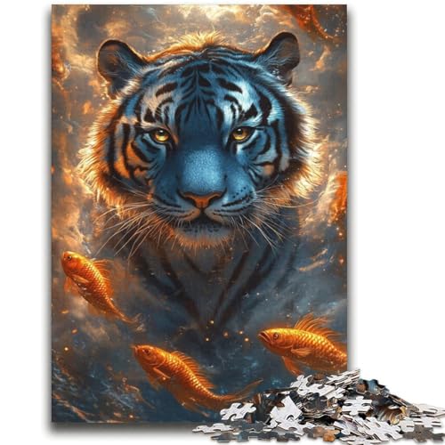Dschungeltiger-Puzzle 2000 Teile für Erwachsene und Jugendliche, Spielzeug, Lernspiele, Stressabbau, tolle Geschenke und Spielzeuge (70x100cm) von AADSAZA