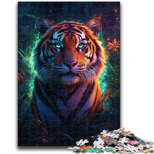 Dschungeltiger-Puzzle für Erwachsene, 1000 Teile, anspruchsvoll zu vervollständigen, Aber lustig und humorvoll, einzigartige Heimdekoration und Geschenke (50x75cm) von AADSAZA
