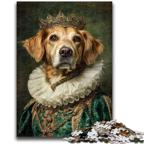 Edles Golden Retriever-Puzzle mit 1000 Teilen für Teenager, Denkspiel, Wanddekoration, einzigartige Geburtstags (38x26cm) von AADSAZA