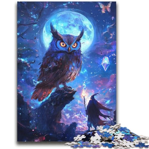 Eule bei Nacht, 2000-teiliges Puzzle für Erwachsene, Geschenk, Denkspiel, Wanddekoration, einzigartige Geburtstags (70x100cm) von AADSAZA