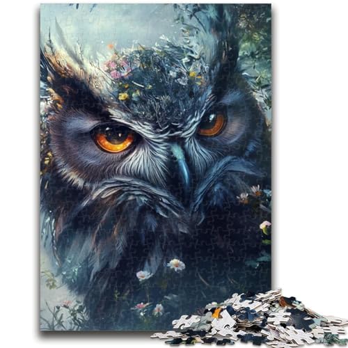 Eulen-Puzzle mit 1000 Teilen, anspruchsvolles Spiel und Familienspiel, ganze Familie (38x26cm) von AADSAZA