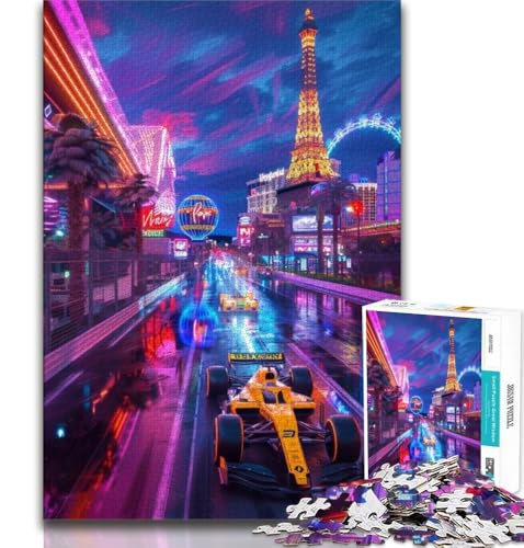 F1-Rennpuzzle für Erwachsene, 1000, Staycation, Zeit totschlagen, jedes Teil ist einzigartig – anspruchsvolles Familienspiel (38x26cm) von AADSAZA