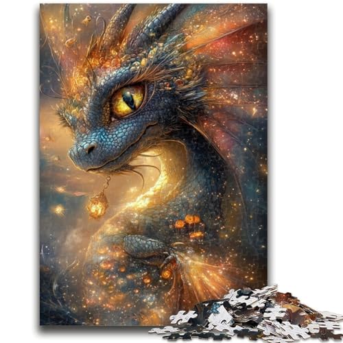 Fantasy-Drachen-Puzzles für Erwachsene, entspannendes intellektuelles Lernspielzeug, Geburtstagsgeschenk, Geschenke, Wandkunst (38x26cm) von AADSAZA
