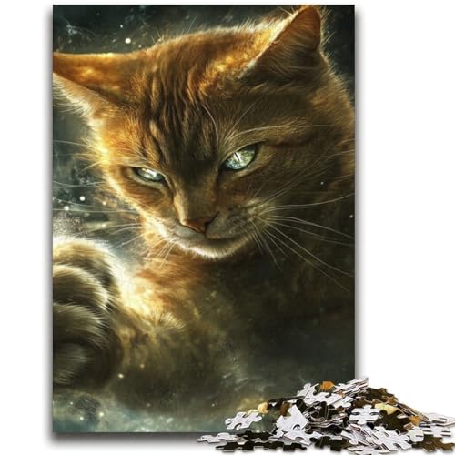Fantasy-Katzen-Puzzle, 2000 Teile, für Teenager, Geschenke, Spielzeug, Lernspiele, Stressabbau, tolle Geschenke und Spielzeuge (70x100cm) von AADSAZA