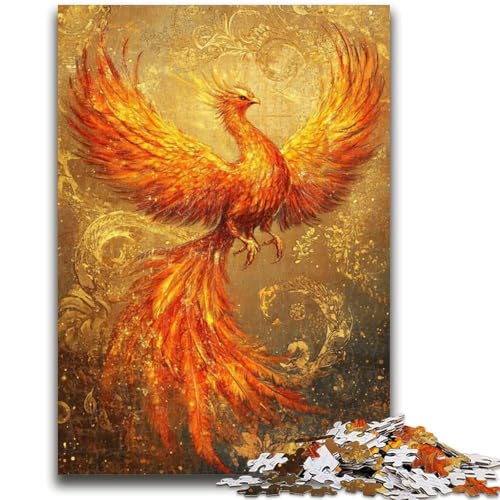 Fantasy Phoenix Puzzle für Teenager, 1000 Teile, Dekomprimierendes intellektuelles Lernspielzeug, tolle Geschenke und Spielzeuge (38x26cm) von AADSAZA